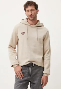 A.P.C. bluza hoodie standard rue madame GOTS culoarea bej, cu gluga, melanj, COHBV.M27914 imagine