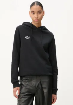 A.P.C. bluza hoodie standard rue madame GOTS culoarea negru, cu gluga, melanj, COHBV.M27914 imagine