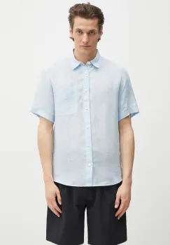 A.P.C. camasa de in chemisette bellini logo barbati, cu guler clasic, relaxed, LIAEK.H12551 imagine