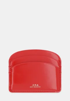 A.P.C. card-holder pentru femei, din piele PORTE-CARTES DEMI-LUNE imagine