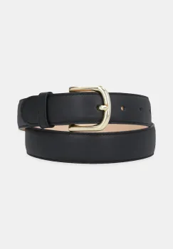 A.P.C. curea de piele ceinture rose culoarea negru, PXBHZ.F65215 imagine