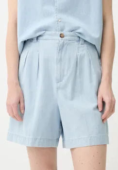 A.P.C. pantaloni scurti din denim short nola uni, high waist, COGXX.F10201 imagine