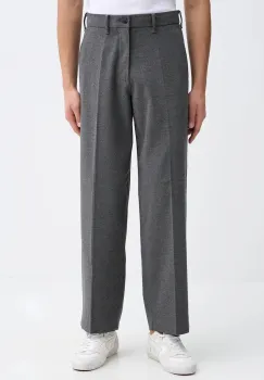 Abercrombie & Fitch pantaloni culoarea gri, drept, KI130-5124-133 imagine