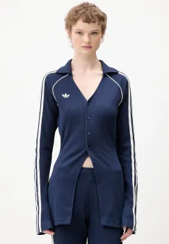 adidas Originals camasa culoarea bleumarin, cu guler clasic, regular, KS7811 imagine