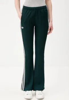 adidas Originals pantaloni de trening Waffle culoarea verde, cu imprimeu, KS7794 imagine