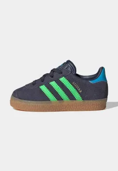 adidas Originals sneakers de piele intoarsa pentru copii GAZELLE culoarea gri, IH6476 imagine