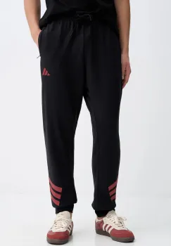 adidas pantaloni de trening culoarea negru, cu imprimeu, KS3021 imagine