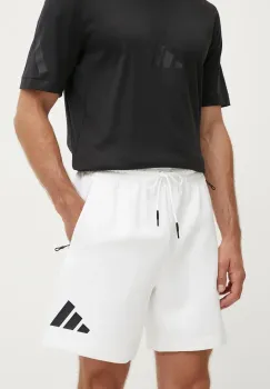 adidas pantaloni scurti ZNE barbati, culoarea alb, JJ4893 imagine