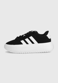 adidas sneakers din piele GRAND COURT culoarea negru imagine