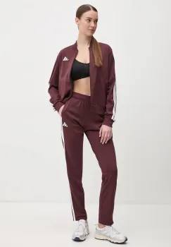 adidas trening 3-Stripes Essentials femei, culoarea violet, JD2683 imagine