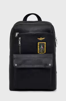 Aeronautica Militare rucsac barbati, culoarea albastru marin, mare, neted imagine