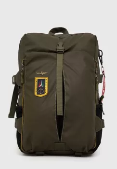 Aeronautica Militare rucsac barbati, culoarea verde, mare, cu imprimeu imagine