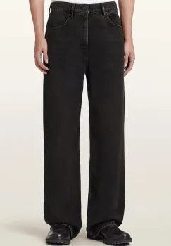 AllSaints blugi wide leg barbati LENNY imagine