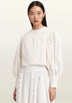 AllSaints bluza din bumbac HART imagine