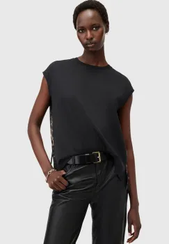 AllSaints bluza KALMA femei, culoarea negru, modelator, W189JB imagine