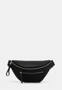 AllSaints borseta de piele ITOKO culoarea negru, M175XC imagine