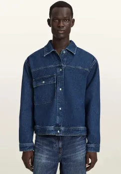 AllSaints geaca de blugi barbateasca din denim CAST imagine