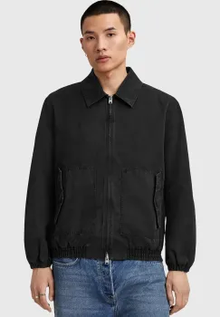 AllSaints geaca HOLMAN culoarea negru, de tranzitie, M004OD imagine