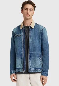 AllSaints geaca jeans ROTHWELL de tranzitie, M030OD imagine