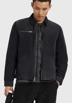 AllSaints geaca ROTHWELL culoarea negru, de tranzitie, M032OD imagine