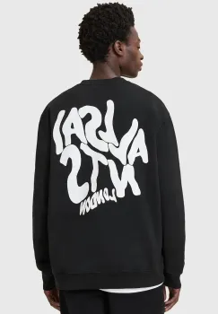 AllSaints hanorac de bumbac ORLANDO culoarea negru, uni, M058NB imagine