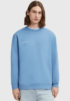 AllSaints hanorac de bumbac UNDERGROUND culoarea maro, cu imprimeu, M033NB imagine