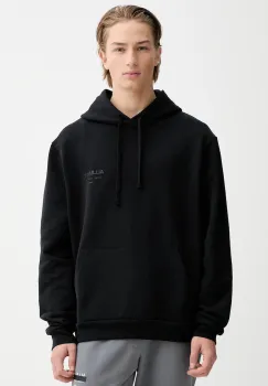 AllSaints hanorac de bumbac UNDERGROUND culoarea verde, cu gluga, cu imprimeu, M034NB imagine