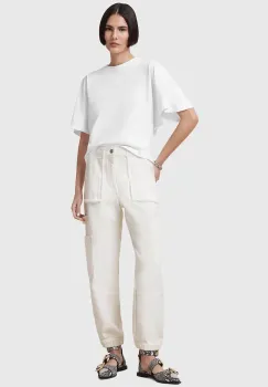 AllSaints jeansi MILA FRAY femei high waist, W007TC imagine