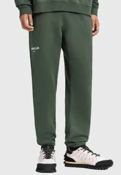 AllSaints pantaloni de trening din bumbac culoarea verde, uni, M034TD imagine