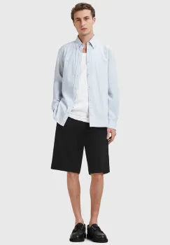 AllSaints pantaloni scurti din bumbac BAY culoarea negru, M033QC imagine