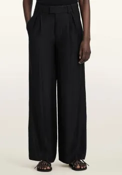 AllSaints pantaloni wide leg de dama din in CHARLEY imagine