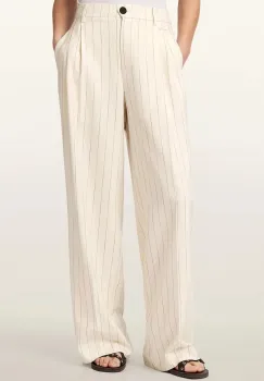 AllSaints pantaloni wide leg de femei din vascoza OLGA imagine