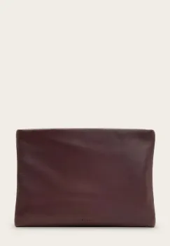 AllSaints poseta piele BETTINA culoarea rosu, W647XD imagine