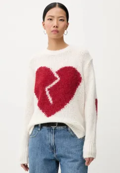 AllSaints pulover din amestec de lana LUVHEART culoarea negru, calduros, W078KC imagine