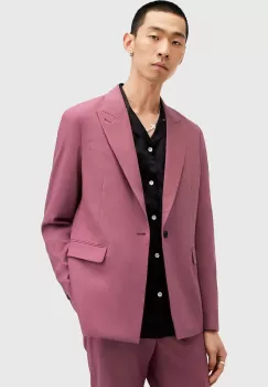 AllSaints sacou din lana AURA culoarea roz, M001QA imagine