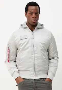 Alpha Industries geaca bomber culoarea gri, de iarna, 128113.666 imagine