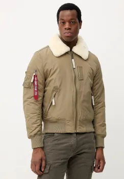 Alpha Industries geaca culoarea verde, de tranzitie, 143104.24 imagine