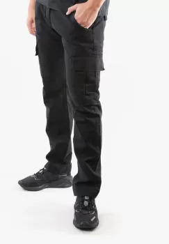 Alpha Industries pantaloni de bumbac Agent Pant culoarea negru, cu fit cargo 158205.03-black imagine
