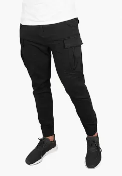 Alpha Industries pantaloni de bumbac Airman Pant culoarea negru 188201.03-black imagine