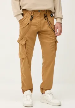 Alpha Industries pantaloni Utility Pant barbati, culoarea maro, cu fit cargo 128202.13-brown imagine