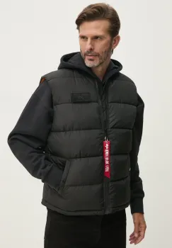 Alpha Industries vesta barbati, culoarea negru, de iarna, 118109 imagine