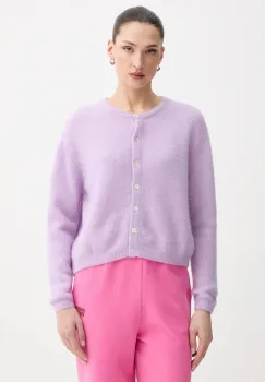 American Vintage cardigan din amestec de lana GILET ML COL ROND imagine