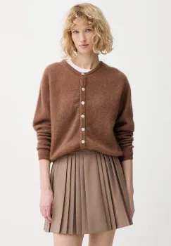 American Vintage cardigan din amestec de lana GILET ML COL ROND imagine