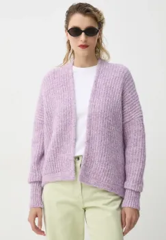 American Vintage cardigan femei, culoarea violet, calduros, EAST19AME25 imagine