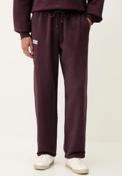 American Vintage pantaloni de trening din bumbac culoarea violet, cu imprimeu, MPLI05B imagine