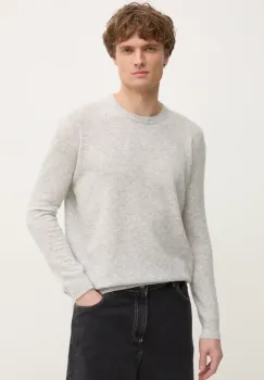 American Vintage pulover de lana barbati, culoarea gri, light, MRAX18AE25 imagine