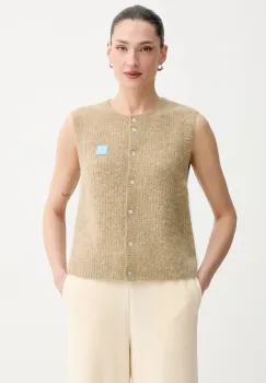 American Vintage vesta din amestec de lana imagine