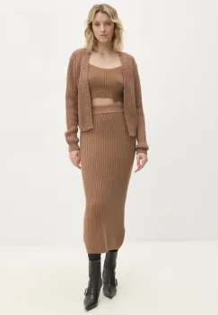 Answear Lab compleu femei, culoarea maro imagine