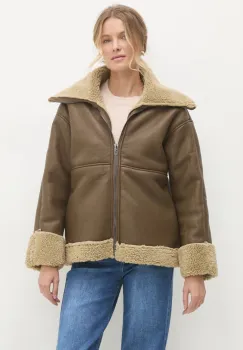 Answear Lab geaca femei, culoarea verde, de tranzitie imagine