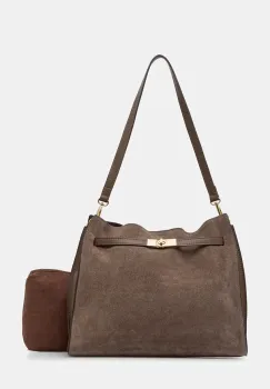 Answear.LAB geanta pentru femei, din piele intoarsa imagine